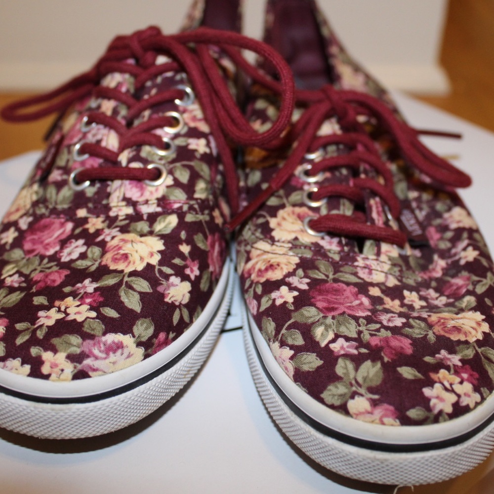 Floral Print Vans